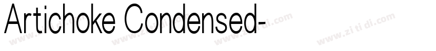 Artichoke Condensed字体转换